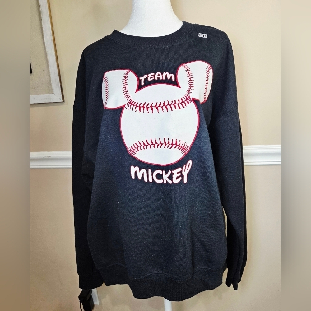 Team Mickey Baseball Sweatshirt